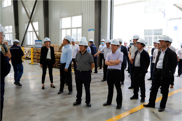 CG电子游戏集团复工复产促增添项目观摩聚会与会职员走进大秦国源三秦环保秦邦园区在榆项目