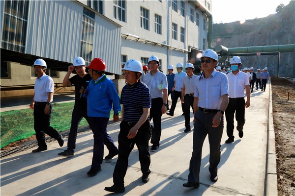 CG电子游戏集团复工复产促增添项目观摩聚会与会职员走进环保保隆生态三秦在延在铜项目